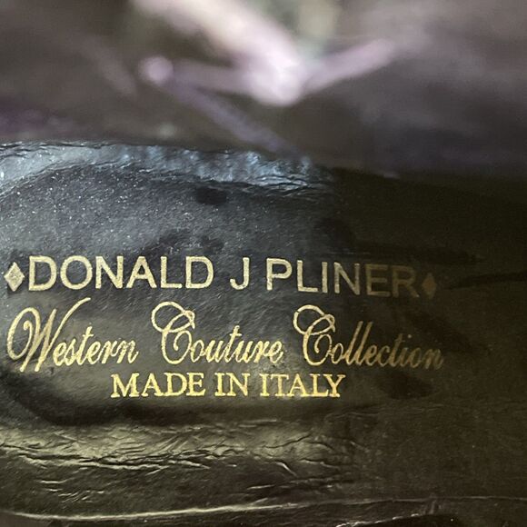 EUC Donald J. Pliner Cowboy Ankle Boots-Western Couture Collection Sz 11 - Picture 6 of 9
